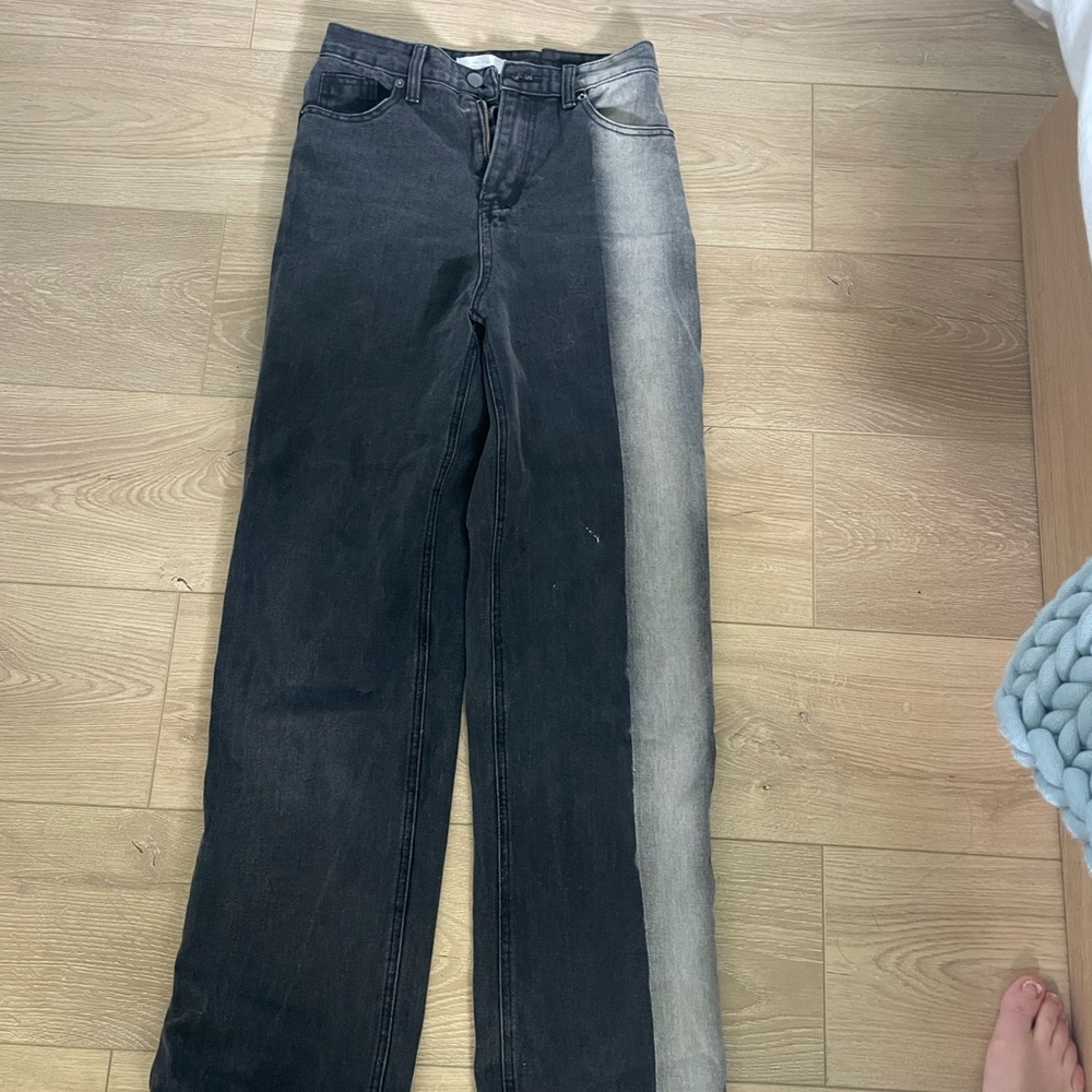 Oak and fort Two-Tone Black and Gray Women's Jeans